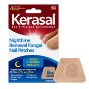 Kerasal Nighttime Renewal Anti-Fungal Nail Patch, Extra Strength, Overnight Repair, 14 Count