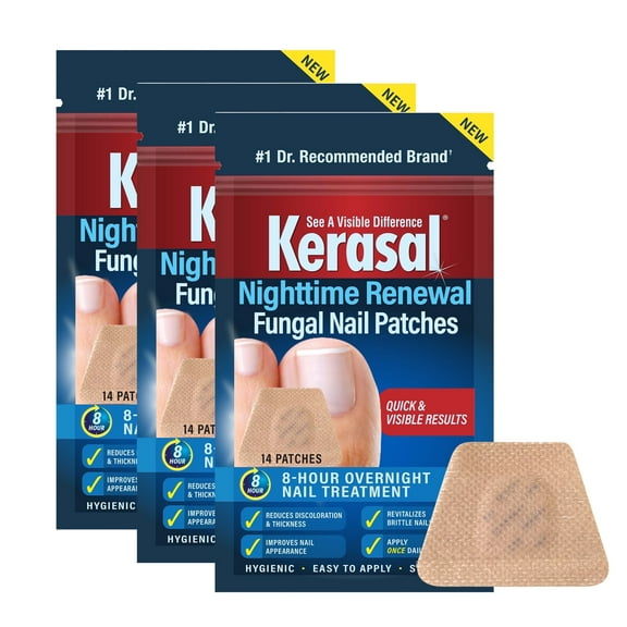 Kerasal (3Pk, 42Ct) Patch Nighttime Renewal Fungal Nail Patches
