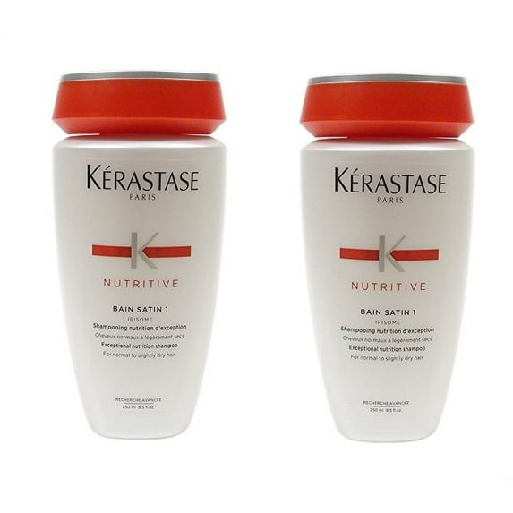 Kerastase Bain Satin 1 Shampoo for Normal Hair 8.5oz Pack of 2 set