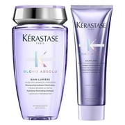 Kerastase Blond Absolu Bain lumiere Shampoo and Cicaflash Conditioner Set 8.5 oz Each For Lightened or Highlighted Hair