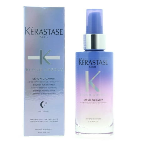 Kerastase Blond Absolu Serum Cicanuit | Overnight Recovery Serum, 90ml