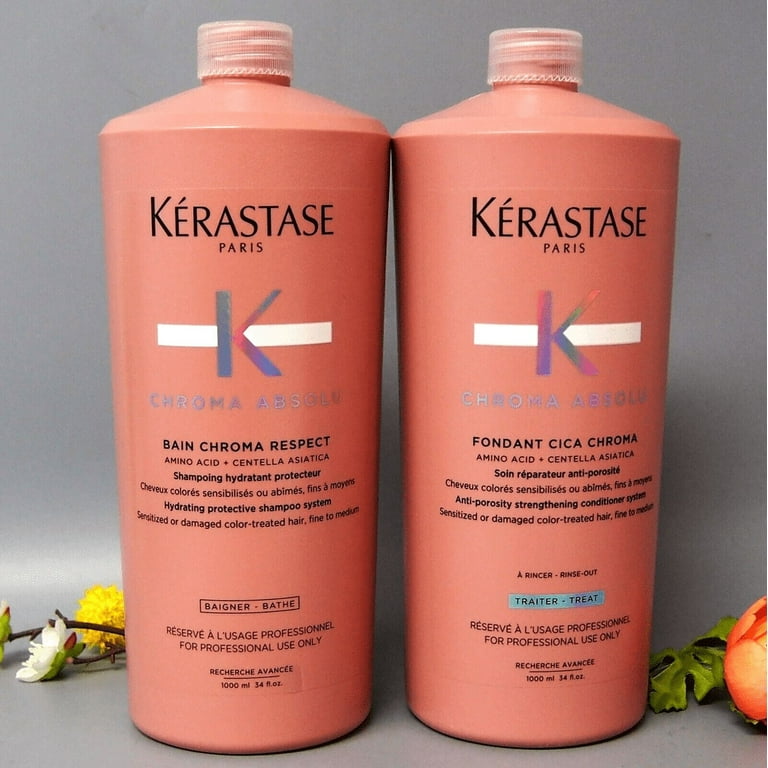 Kerastase Chroma Absolu Bain Chroma Respect Shampoo and Fondant