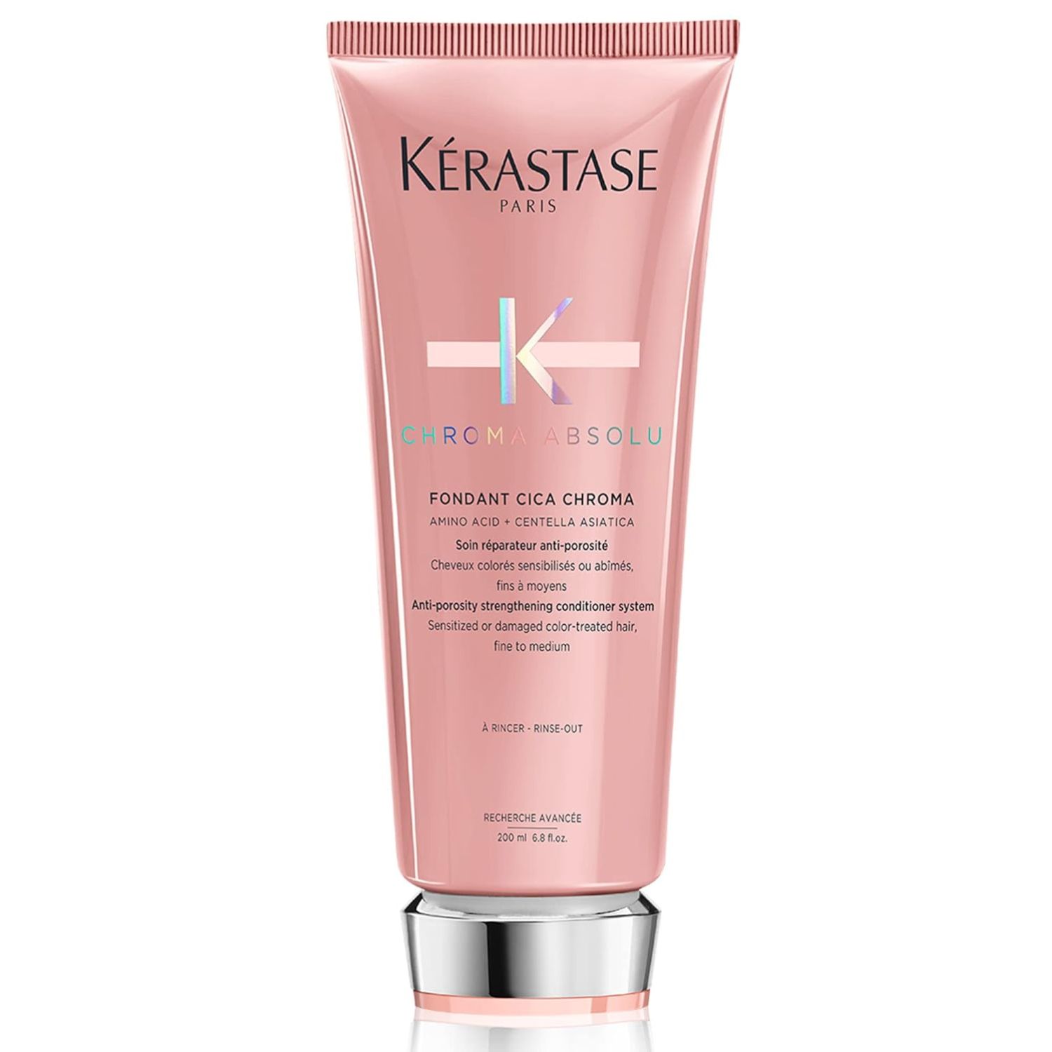 Kerastase Chroma Absolu Fondant Cica Chroma Anti-Porosity Strengthening Conditioner for Damaged Color Treated Hair 6.8 oz