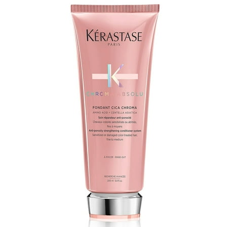 Kerastase Chroma Absolu Fondant Cica Chroma Anti-Porosity Strengthening Conditioner for Damaged Color Treated Hair 6.8 oz