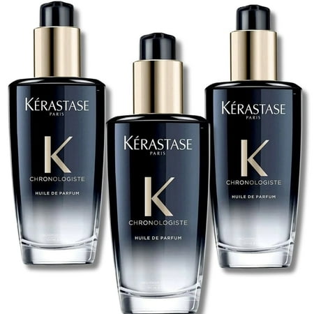 Kerastase Chronologiste Huile De Parfum Regenerating Perfumed Hair Care Oil 100ml 3 Pack