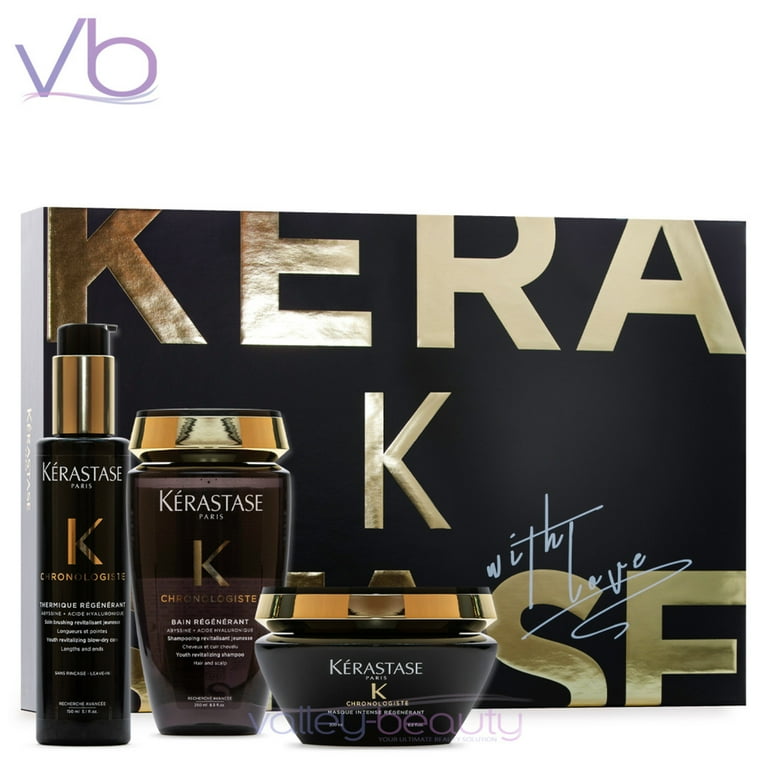 【並行輸入品】3本セット Kérastase Chronologiste 100 Kerastase Chronologiste 3-step Revitalising Routine for Hair