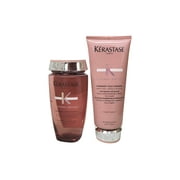 Kerastase DUO Bain RICHE Chroma Respect Shampoo WITH SULFATE 8.5oz and Fondant Cica Chroma 6.8oz