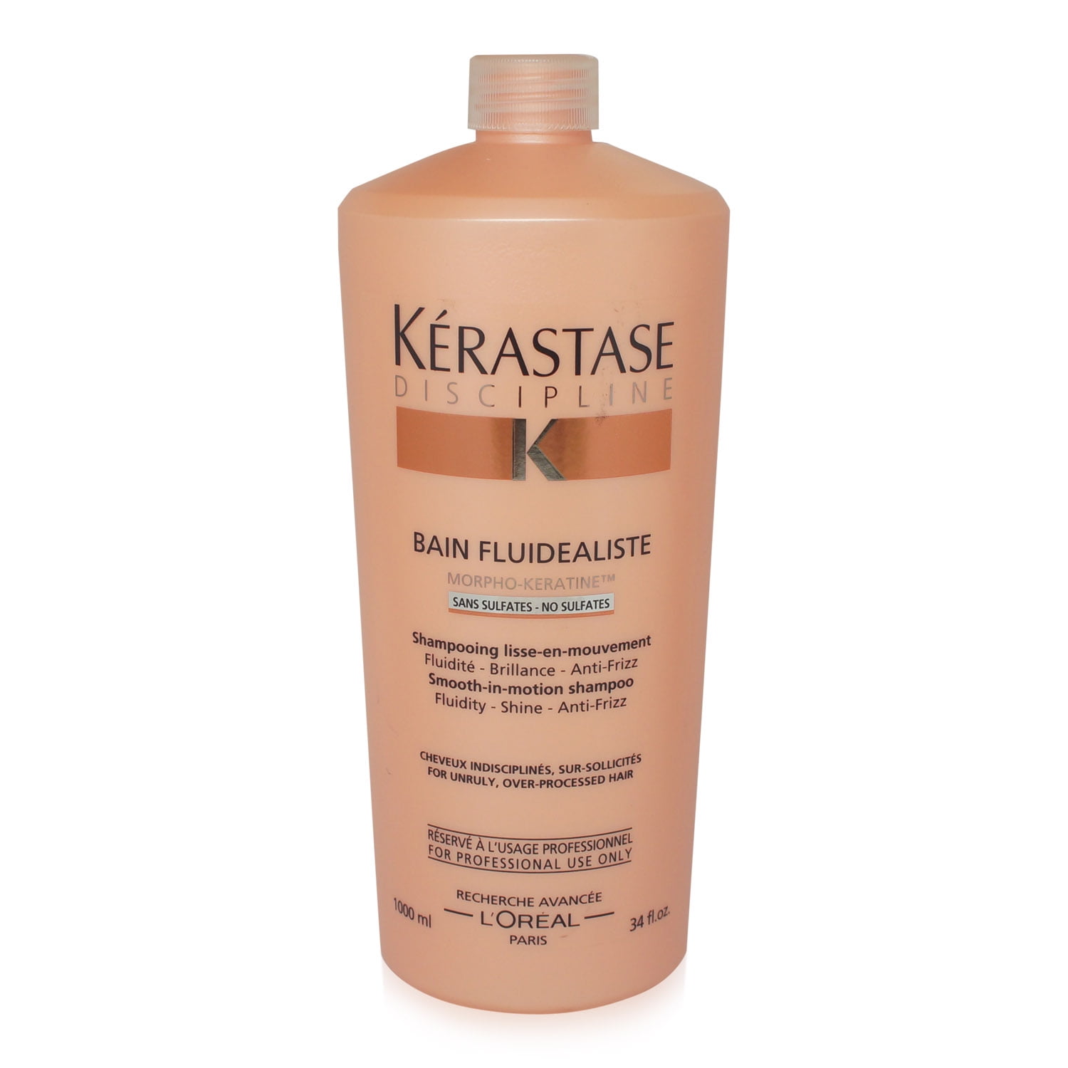 Kerastase Discipline Bain Fluidealiste Shampoo Sulfate Free, 34 Oz