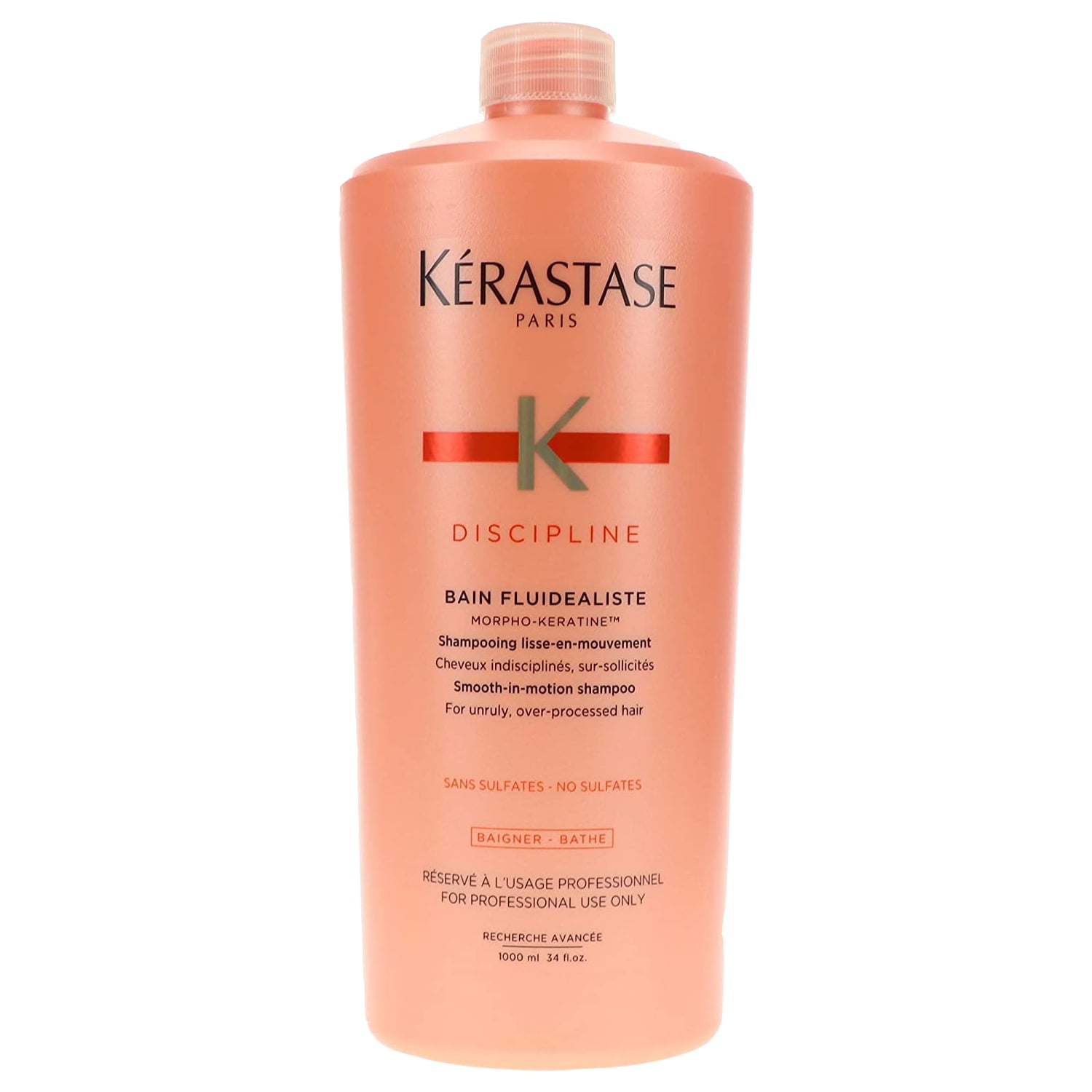 Kerastase Discipline Bain Fluidealiste Smooth In Motion Shampoo for Unruly Over-processed Hair 34 oz