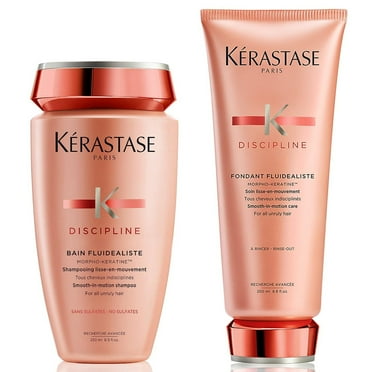 Kerastase Discipline Bain Fluidealiste Smooth-in-Motion Care Shampoo 8.5 oz & Conditioner 6.8 oz