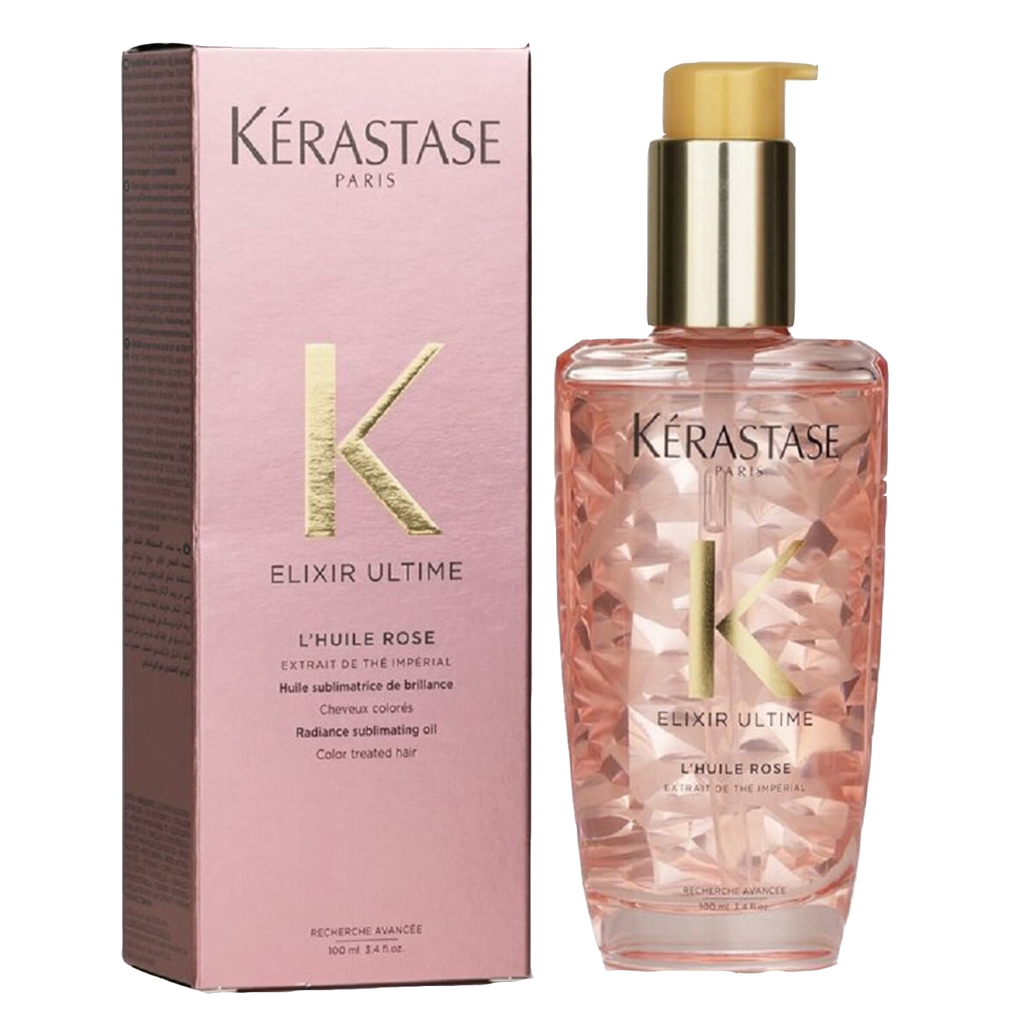 Kerastase - Elixir Ultime L'Huile Rose Radiance Sublimating Oil (Color  Treated Hair)(100ml/3.4oz) 