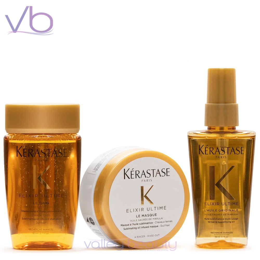 Kerastase Kit Elixir Ultime Bain + Olio + Siero Notte