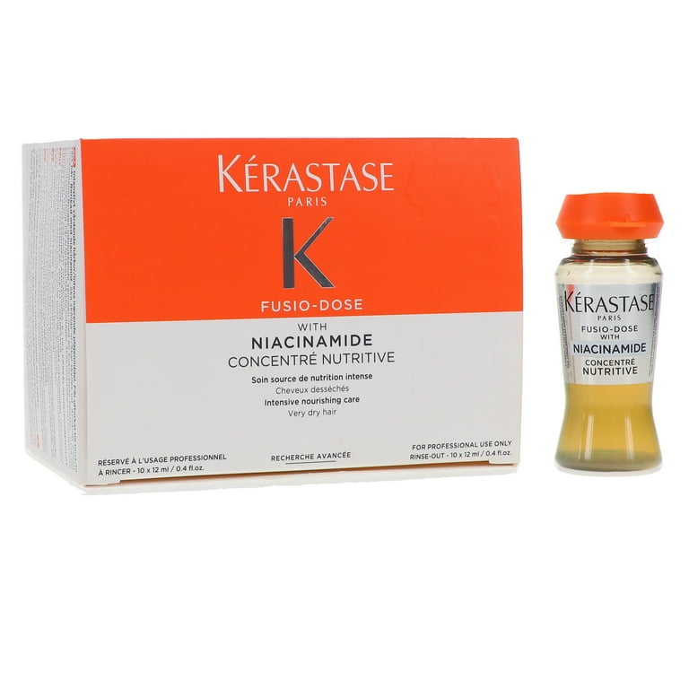 おまとめ2個新品Kérastase Fusio-Dose Niacinamide Kerastase Fusio-Dose Concentre Nutritive Treatment, 10 Pack