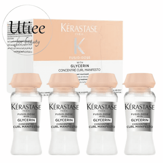 Kerastase Fusio Dose With Glycerin Concentrate Curl Manifesto Hair Treatment 4 x 12 ml