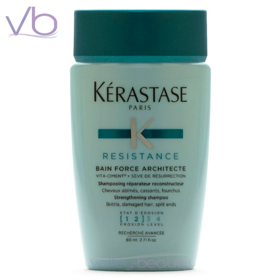 Kerastase Bain Force Architecte | Reconstructing Shampoo For Damaged Hair, 80ml