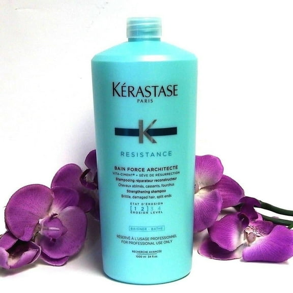 Kerastase Resistance Bain Force Architecte Shampoo, 34 oz