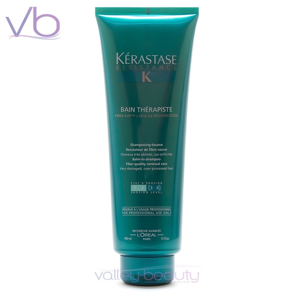 Kerastase Resistance Bain Therapiste | Renewal Care Shampoo for Very Damaged Hair, 450ml