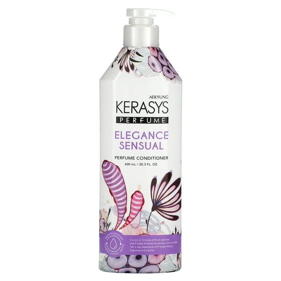 Kerasys Elegance Sensual Perfume Conditioner, Rose Violet, 20.3 fl oz (600 ml)