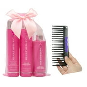 Keratherapy Keratin Infused Volume Shampoo & Conditioner, 10 oz Plus Root Boost & Volumizer 8.5 oz, Holiday Collection Trio