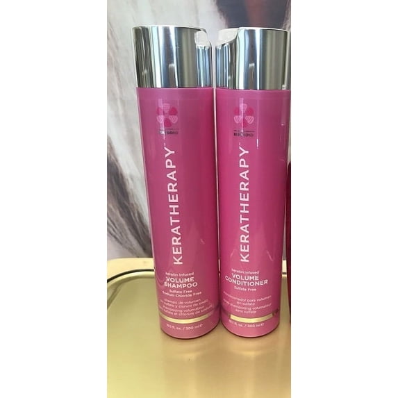 Keratherapy keratin infused Volume Shampoo and Conditioner 10 oz DUO