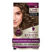 Schwarzkopf Keratin Blonde Hair Dye Dark Blonde 7.0, Permanent Color, 1 Use