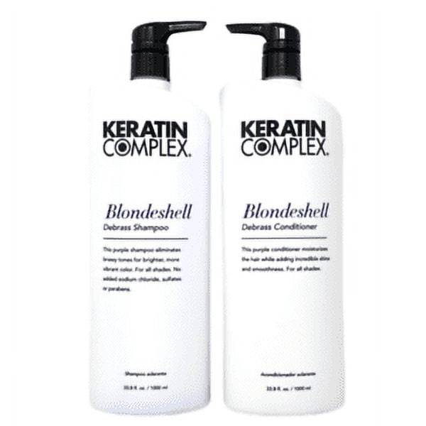 Keratin Complex Blondeshell Debrass Shampoo & Conditioner 33.8 oz NEW