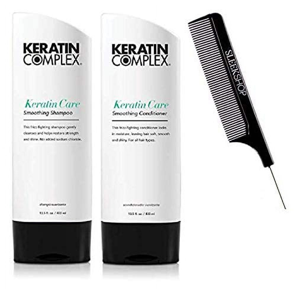 Keratin Complex COLOR CARE Smoothing Shampoo Conditioner DUO SET w Sleek Comb Frizz Fighting No Added Sodium Chloride 13.5 oz ORIGINAL DUO KIT Walmart