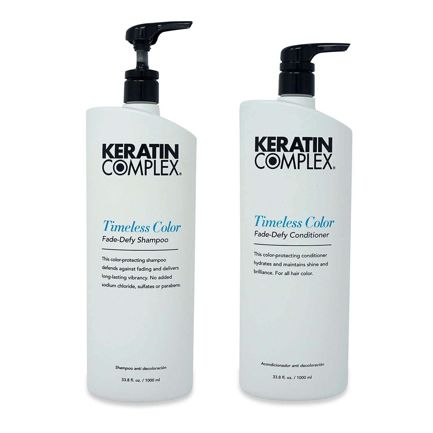 Keratin Complex Timeless Color FadeDefy Shampoo 33.8 oz. and Timeless Color FadeDefy