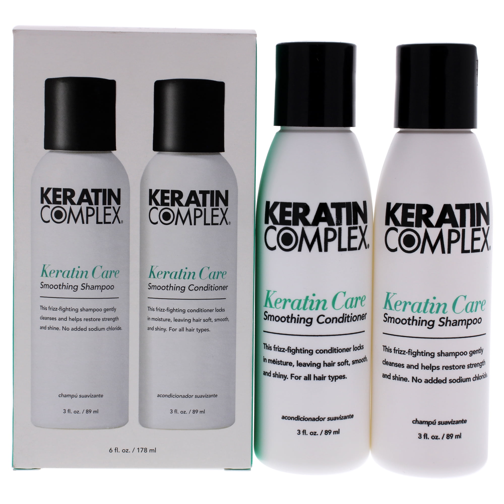 Keratin Complex Travel Kit Keratin Care Shampoo & Conditioner 3oz EA