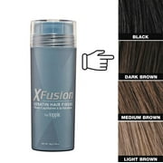 Keratin Hair Fibers Economy Compatible with XFusion (By Toppik) DARK BROWN - Size:0.98 oz/28 g