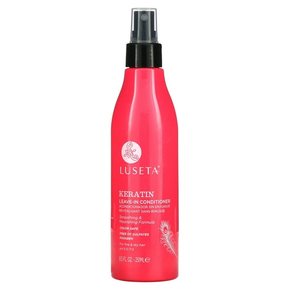 Keratin, Leave-In Conditioner, For Fine & Dry Hair, 8.5 fl oz (251 ml), Luseta Beauty