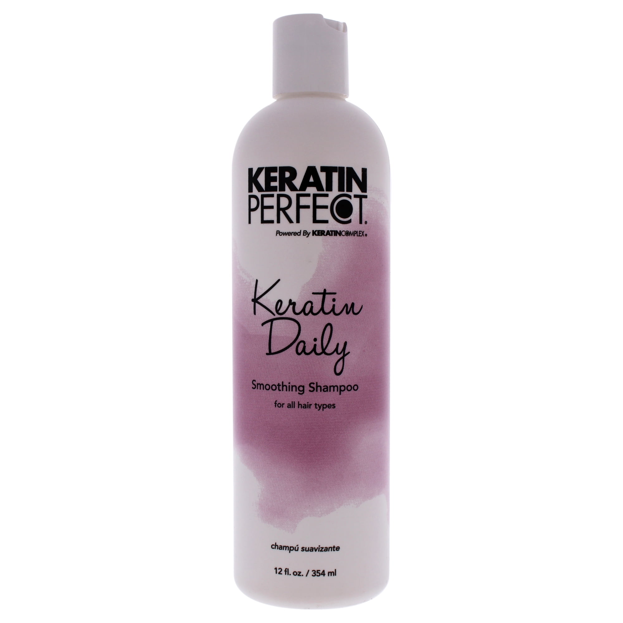 Keratin Perfect Daily Smoothing Shampoo Fights Frizz Gentle Cleansing Prolongs Keratin Treatment No Added Sulfates or Sodium Chloride 12 oz Walmart
