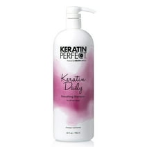 Keratin Perfect Daily Smoothing Shampoo - Fights Frizz, Gentle Cleansing - Prolongs Keratin Treatment - No Added Sulfates or Sodium Chloride - 32 oz