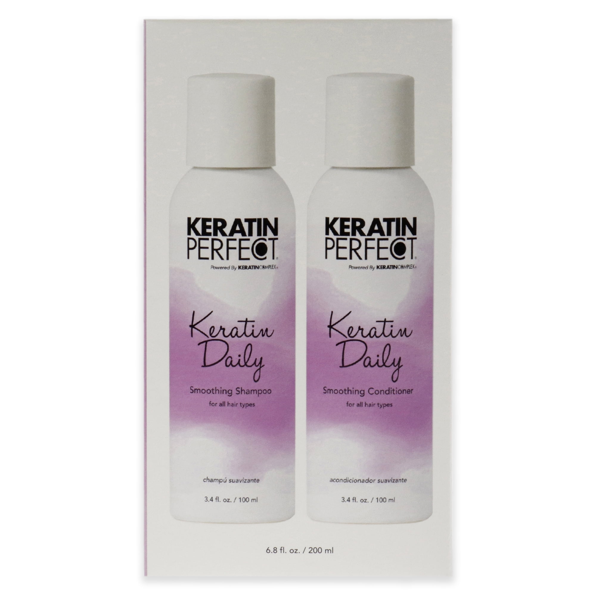 Keratin Perfect Daily Travel Duo - Shampoo & Conditioner - Fights Frizz ...