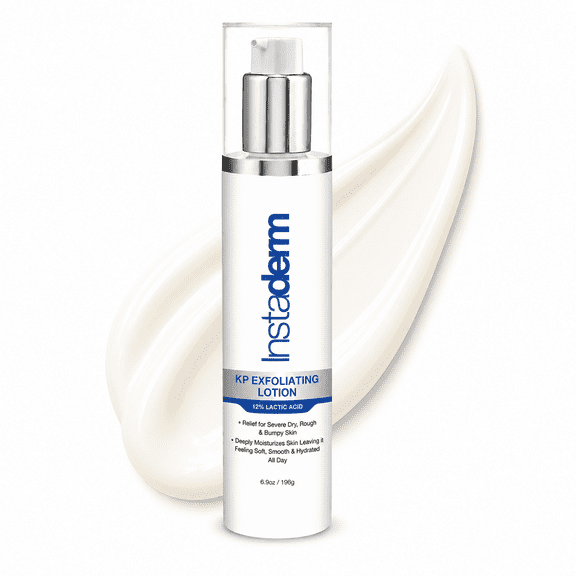 Keratosis Pilaris Treatment- KP Bump Eraser. Smoothing Exfoliating Moisturizing Lotion for Rough, Dry, Flakey & Bumpy Skin Conditions with Lactic Acid, AHA. Smooth Skin Body Cream.