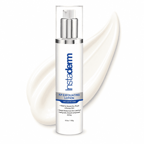 Keratosis Pilaris Treatment- KP Bump Eraser. Smoothing Exfoliating Moisturizing Lotion for Rough, Dry, Flakey & Bumpy Skin Conditions with Lactic Acid, AHA. Smooth Skin Body Cream.