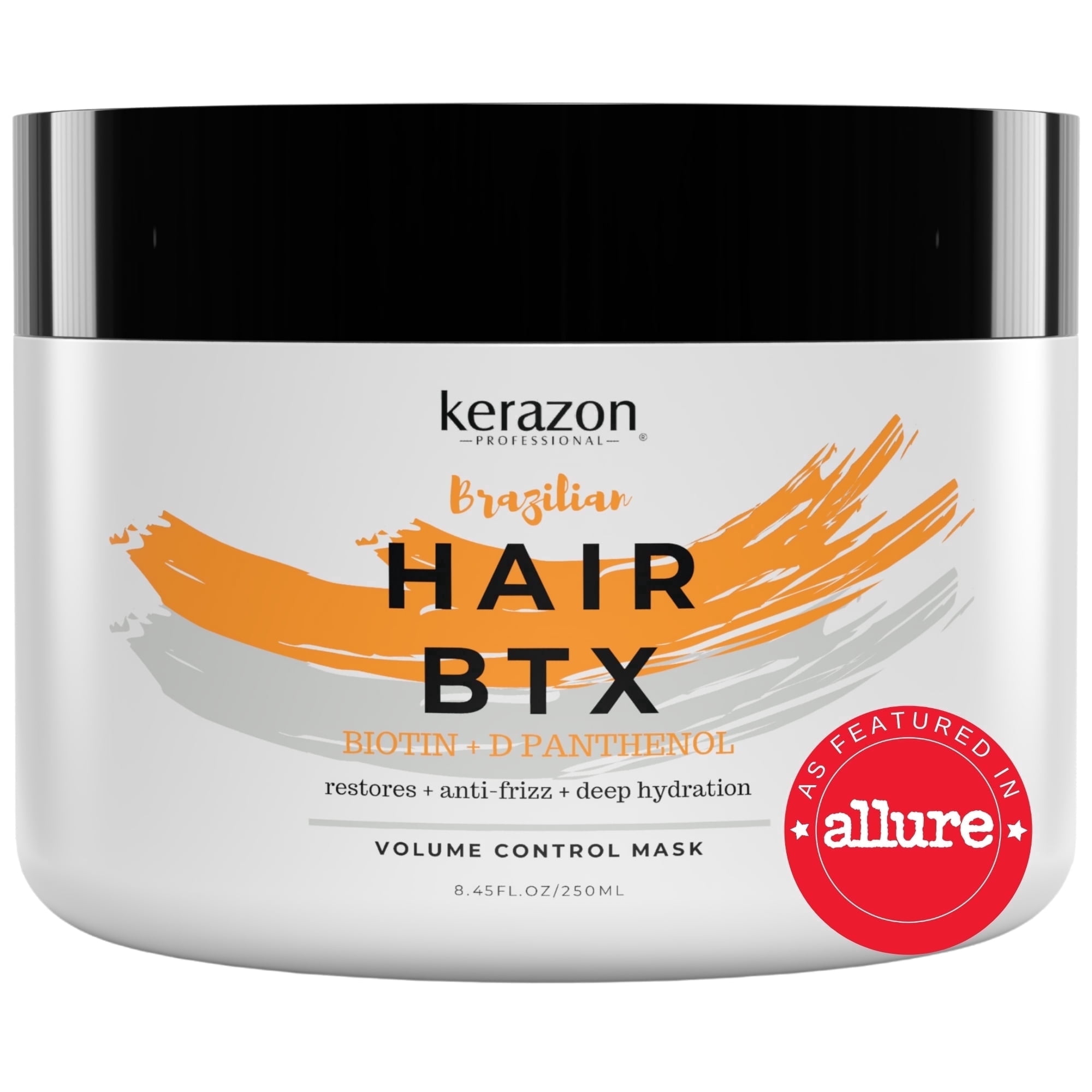 Kerazon Brazilian Hair BTX Smoothing Treatment Anti Frizz Hair Mask Volume Control For all Hair Types, Dry, Damaged Hair 8oz