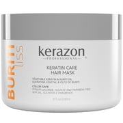 Kerazon Hair Mask Anti Frizz Brazilian Keratin Blowout Care, Moisturizing, Deep Hydration for Dry Damaged Hair 8oz.