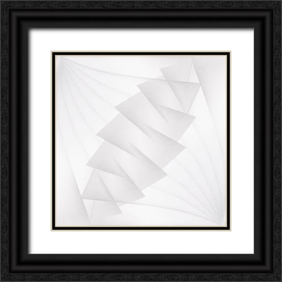 Kerber, Jutta 12x12 Black Ornate Wood Framed with Double Matting Museum Art Print Titled - Merge
