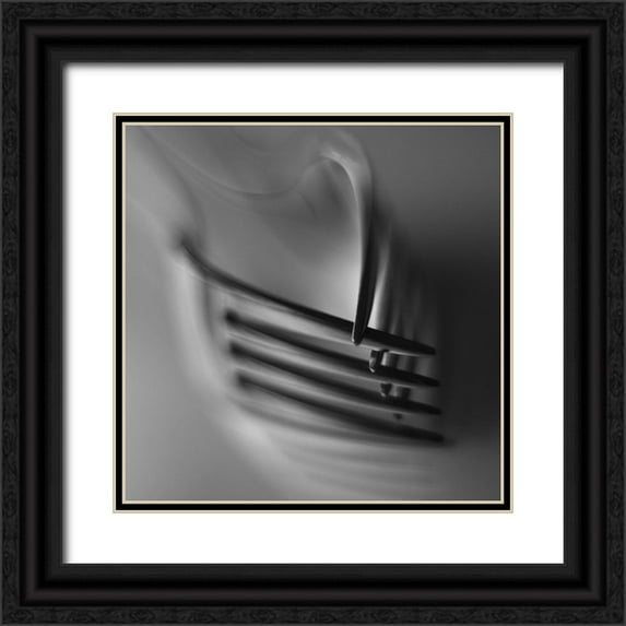 Kerber, Jutta 26x26 Black Ornate Wood Framed with Double Matting Museum Art Print Titled - Interlock