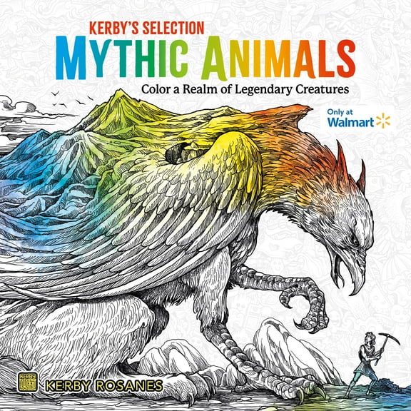 Mythic Animals Coloring Book Walmart Exclusive Hardcover
