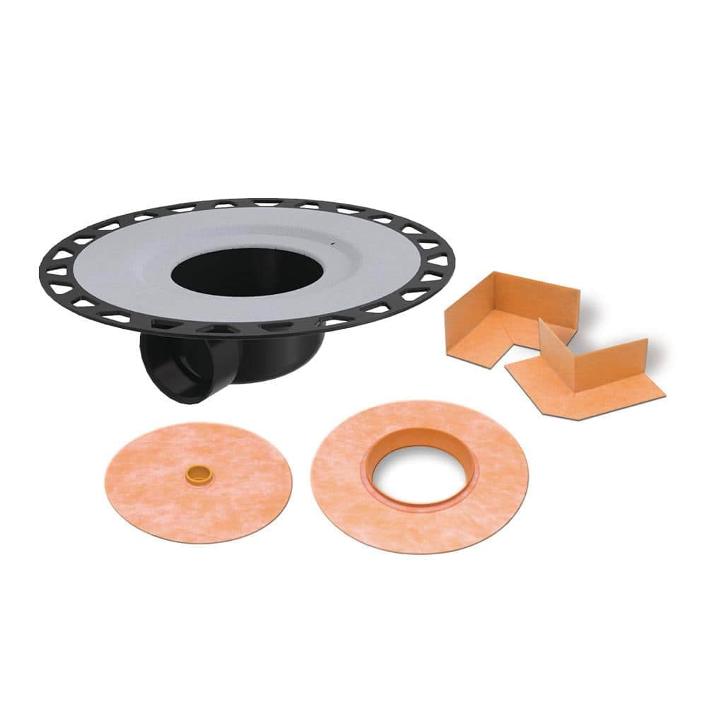 KerdiDrain 2 in. Horizontal Outlet ABS Drain Flange
