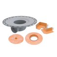 KerdiDrain 2 in. Horizontal Outlet PVC Drain Flange