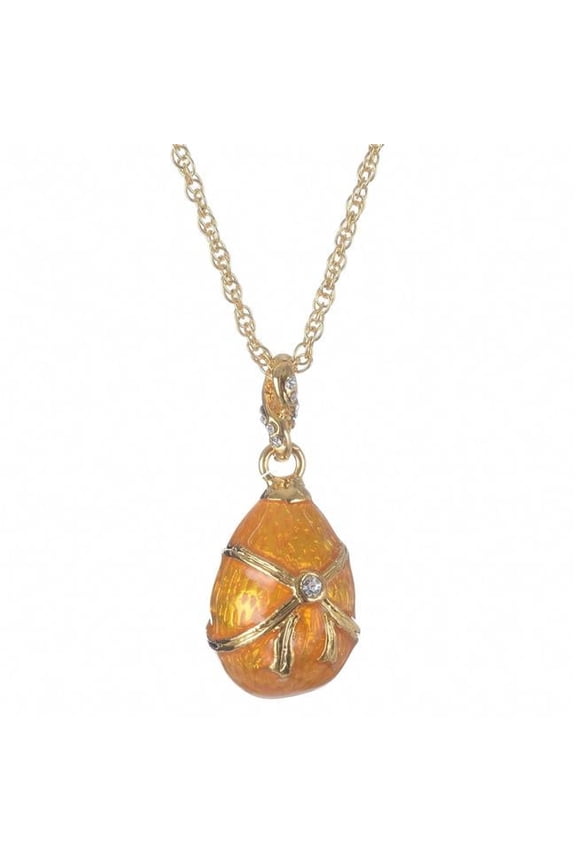 P704 Egg Pendant Necklace, Yellow