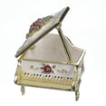 thumbnail image 1 of Keren Kopal PN167 White Piano with Flowers Enamel Painted Jewelry Box with Austrian Crystals, 1 of 1