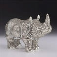 thumbnail image 1 of Keren Kopal RX1982 Rhino Enamel Painted Trinket Box with Austrian Crystals, 1 of 7