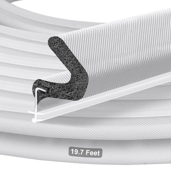 Better Than Adhesive Foam – Kerf Door Weather Stripping for Large Gaps, Strong Cold Air Block & Easy Push-In Install