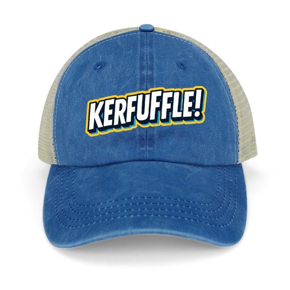 Kerfuffle Dark Blue Baseball Cap for Men Women, Adjustable Snapback Hats Trucker Hat