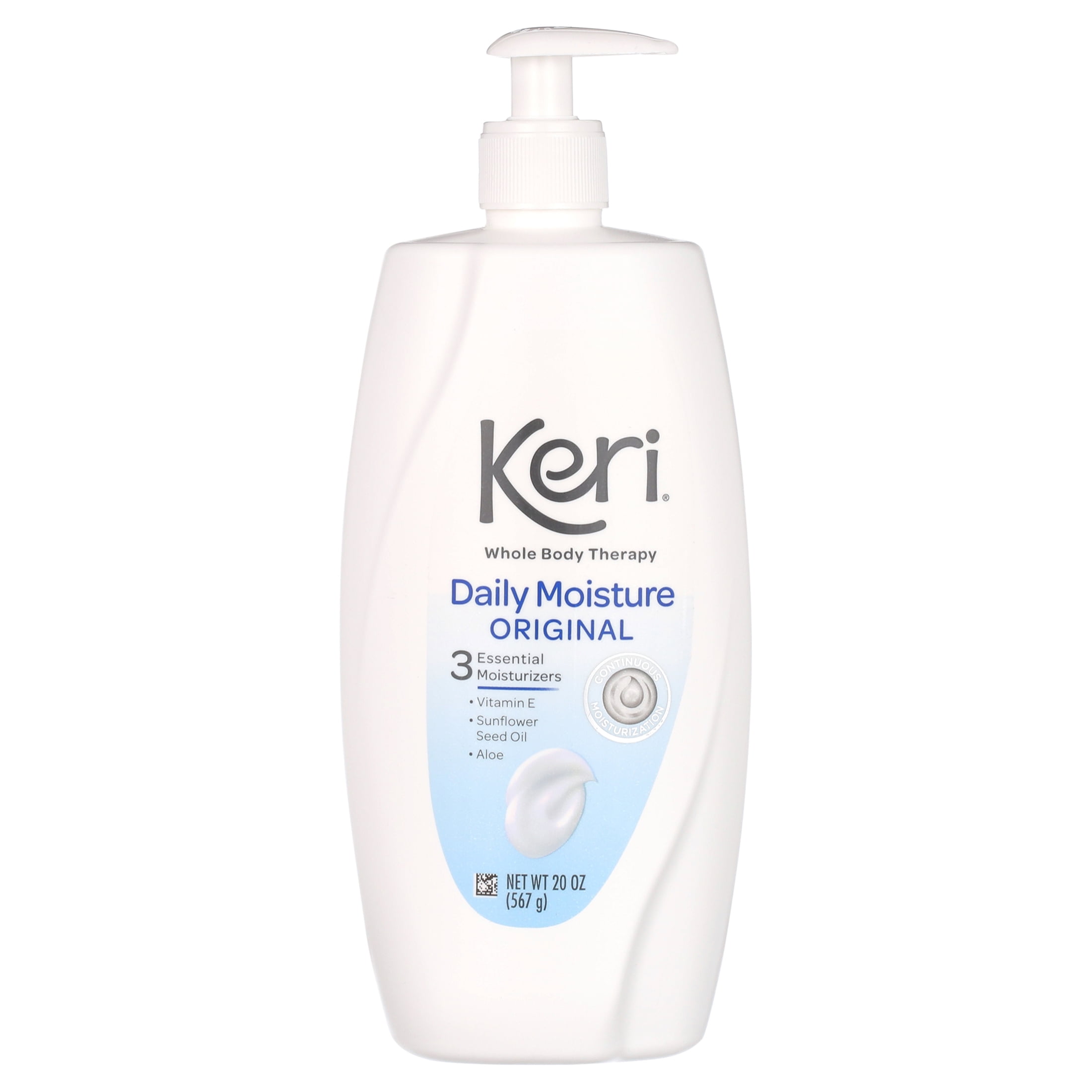 Keri Daily Dry Skin Therapy Moisturizing Original Body Lotion, Lightly