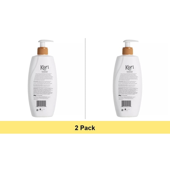 Keri Nourishing Shea Butter & Vitamin E Whole Body Therapy Lotion, 15 oz - 2 Pack